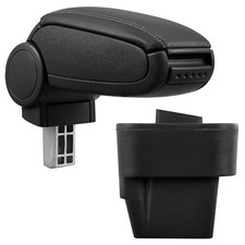 Armlehne Mittelarmlehne MAL Leder Bezug Schwarz für Opel Astra H 2004-2010