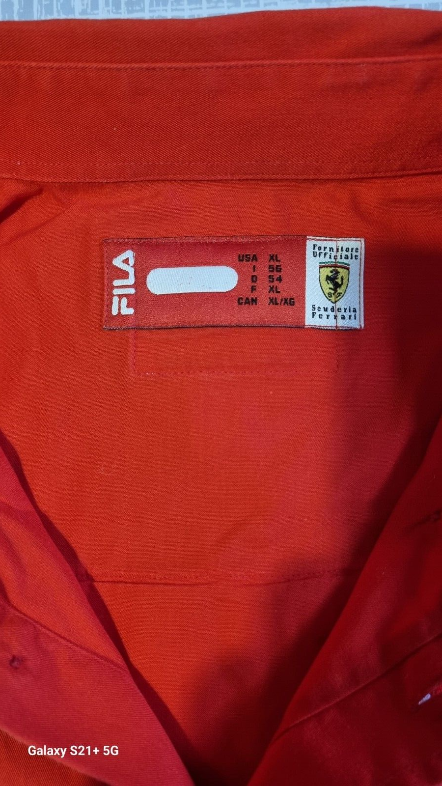 Camicia e Pantalone Ferrari Fila anni '90. Originale