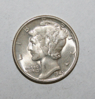 1945 MERCURY SILVER DIME ZX25 | eBay