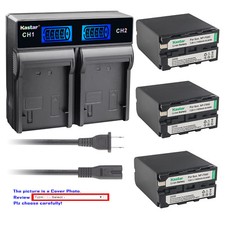 Kastar LCD Rapid Charger Battery for Sony NP-F990 CCD-TR717 CCD-TR718 CCD-TR728