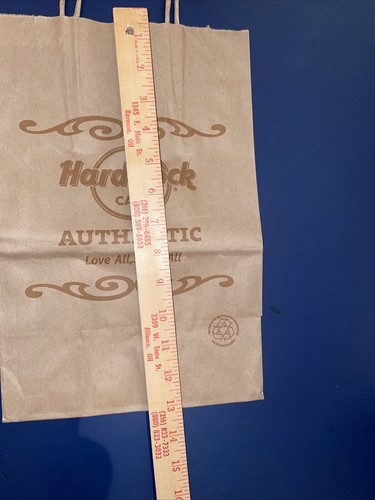 HARD ROCK CAFE 9x13 Authentic Merchandise PAPIERTÜTE Love All, Serve All - Bild 4 von 4