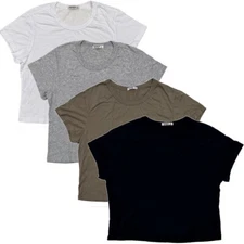 Buck Mason Women's Pima Supima Cotton Boxy Crew Made in USA Tee T-Shirt Top