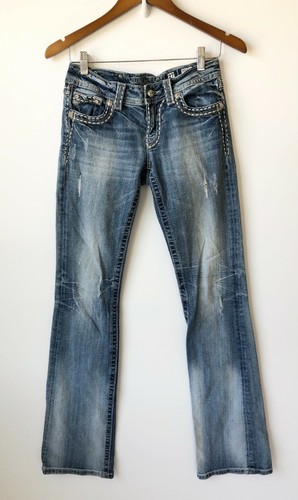 Miss Me Jeans Women's 27 Blue Boot 