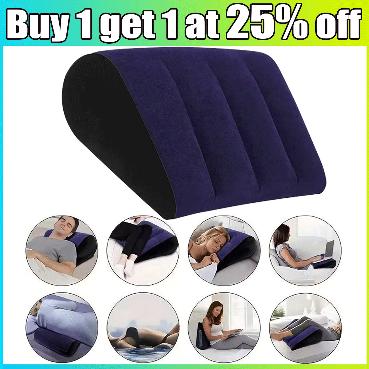 Sex Aufblasbares Kissen Paar Liebeshilfe Position Dreieckskissen Karma Sutra