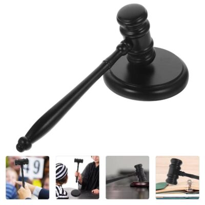 Richter Hammer Anwalt Dekoklock Handarbeit Anwalt Holzhammer Spielzeug für Cosplay