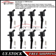 8PCS Ignition Coils and Iridium Spark Plug For Ford F-150 4.6L 5.4L V8 DG508