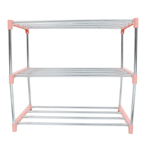 Stainless Steel Shoe Rack Child Storage Organizer Stackable Holder - Picture 4 of 12