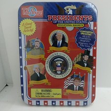 NEW SEALED TS Shure U.S. Presidents Educational Materials Homeschool Metal Tin