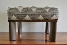 Mid Century John Widdicomb Large Footstool or Ottoman