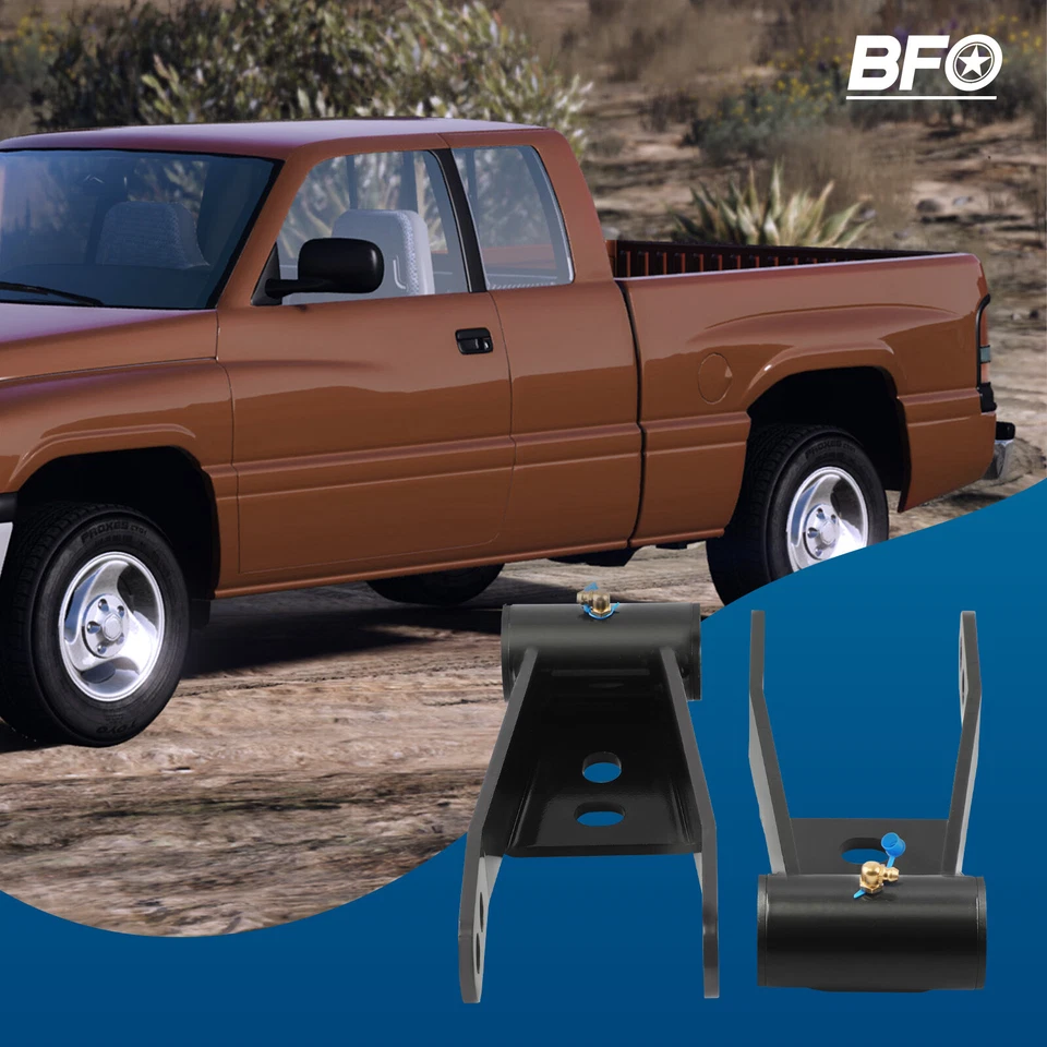 Kit de descenso de grilletes traseros ajustables de 2" para Dodge Ram 2500 3500 1994-2002 Foto 3 de 4