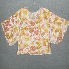 Andree By Unit Blouse Shirt Top Size 1X Plus Boutique Career Lagenlook Boutique