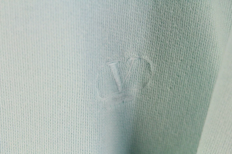 SUDADERA VALENTINO VINTAGE TALLA XL azul claro años 90 estilo lujo cuello redondo jersey Foto 3 de 4