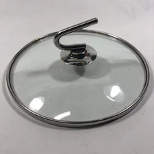 Stainless Steel & Glass Pan Pot Lid Mondern No Inner Lip 7- 5/16in OD