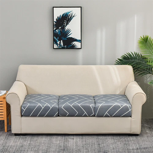 1-4 Seat Sofa Seat Cushion Covers Stretch Couch Cushion Slipcovers Protector US - Picture 11 of 33