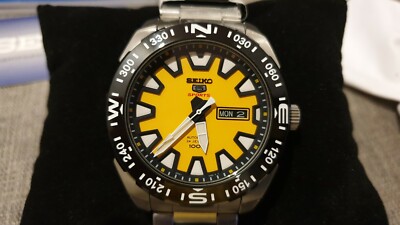 SEIKO 5 Sports SRP745K1 Yellow Stainless Steel Automatic SEIKO 5 Sports SRP745K1 Yellow Stainless Steel Automatic