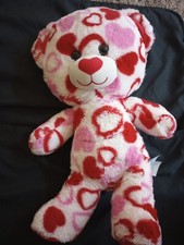BUILD-A-BEAR 2013 VALENTINE'S DAY HEARTS 17" BEAR OVERSIZED HEAD