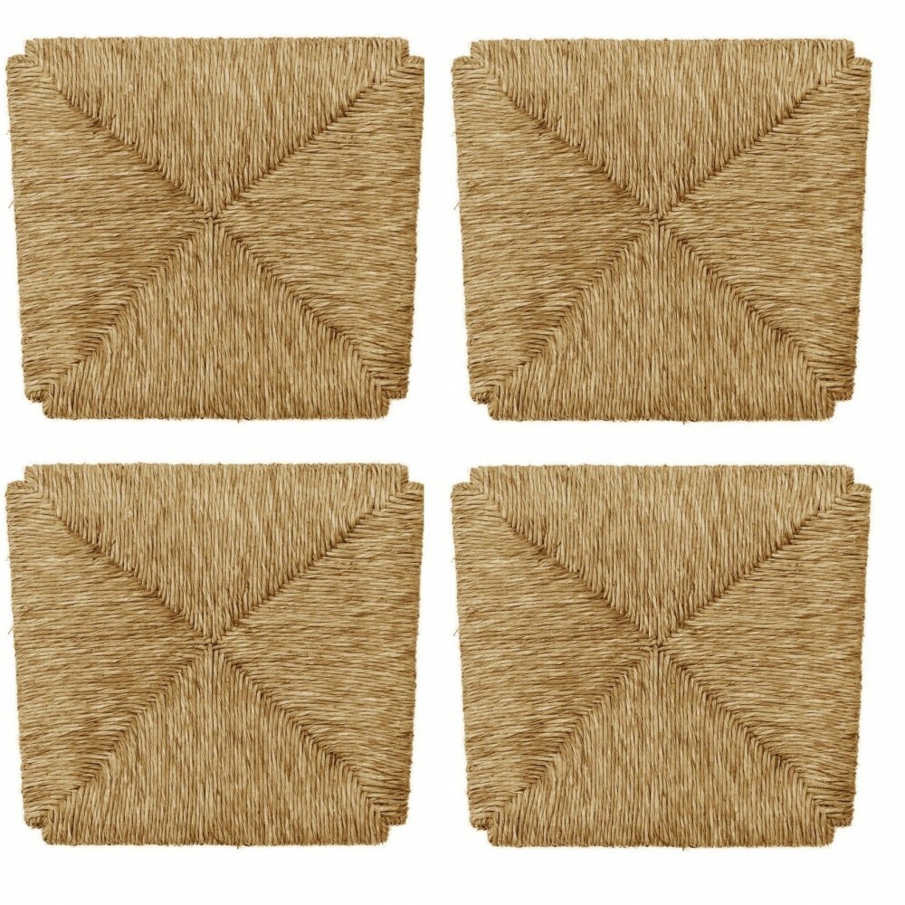 Assise de remplacement 996 pour chaise Arte Povera, lot de 4 fonds en paille tressée 33x38cm