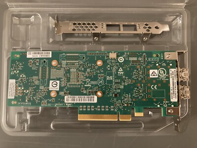HPE SN1100Q 16Gb Dual Port PCI-e FC HBA P9D94A (853011-001) Clean Pull W/ 2xSFP - View #2
