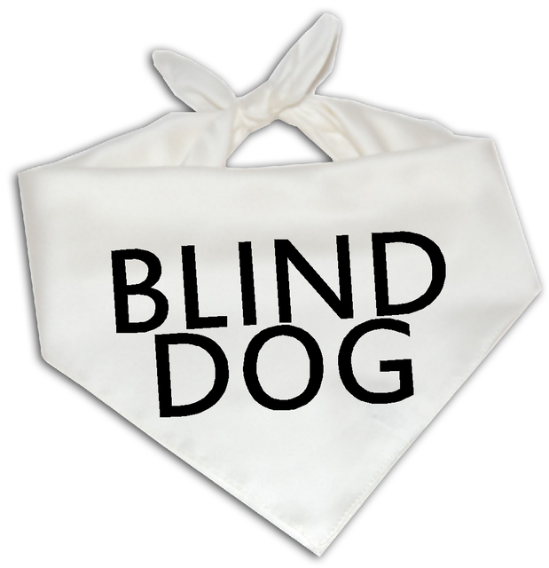 Blind Dog Dog Bandana One Size Fits Most Pet Vision Impaired
