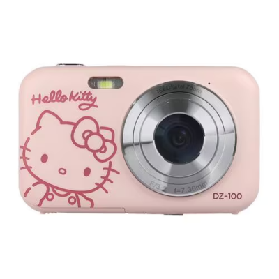 YASHICA Compact Digital Camera DZ-100 Hello Kitty Playground Pink