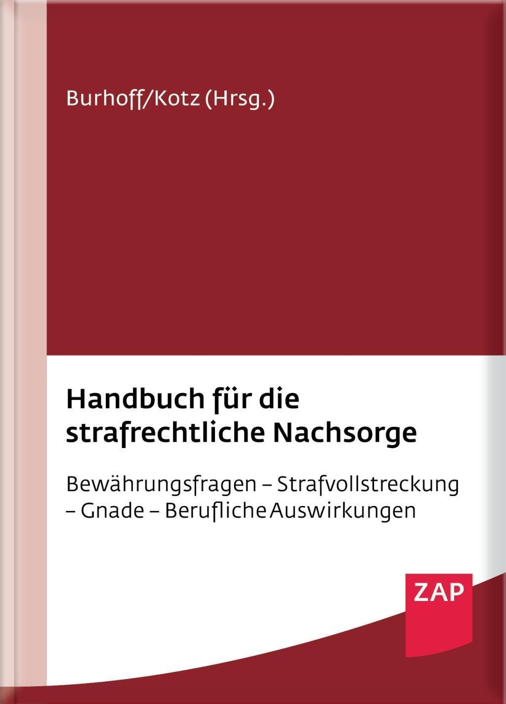 Thumbnail - Handbuch Für Die Strafrechtliche Nachsorge Detlef Burhoff
