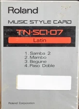 Roland Music Style Card TN-SC1-07 Latin