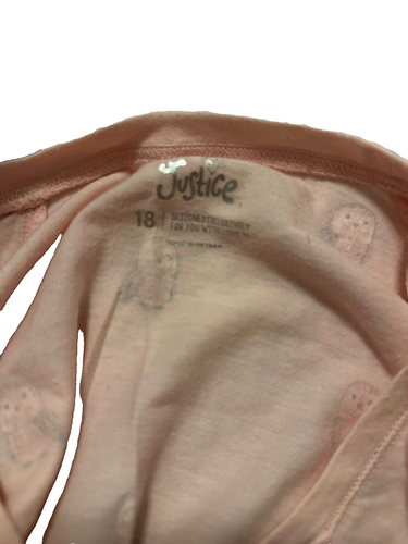 Pink Justice Owl themed Patterned (Long Sleeve) Sweatshirt - Picture 2 of 3