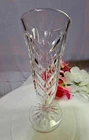 Vtg Signed Waterford Crystal Cut Glass Kilbarry Footed Vase- G3