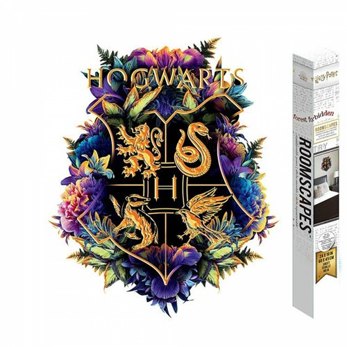 Harry Potter Hogwarts Floral Houses Crest RoomScapes Wall Decal Multi-Color