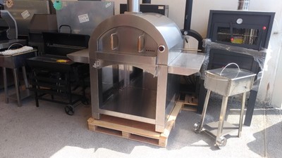 Forno a legna acciaio Metalfer con mattoni refrattari a fuoco diretto 4-6  pizze | eBay