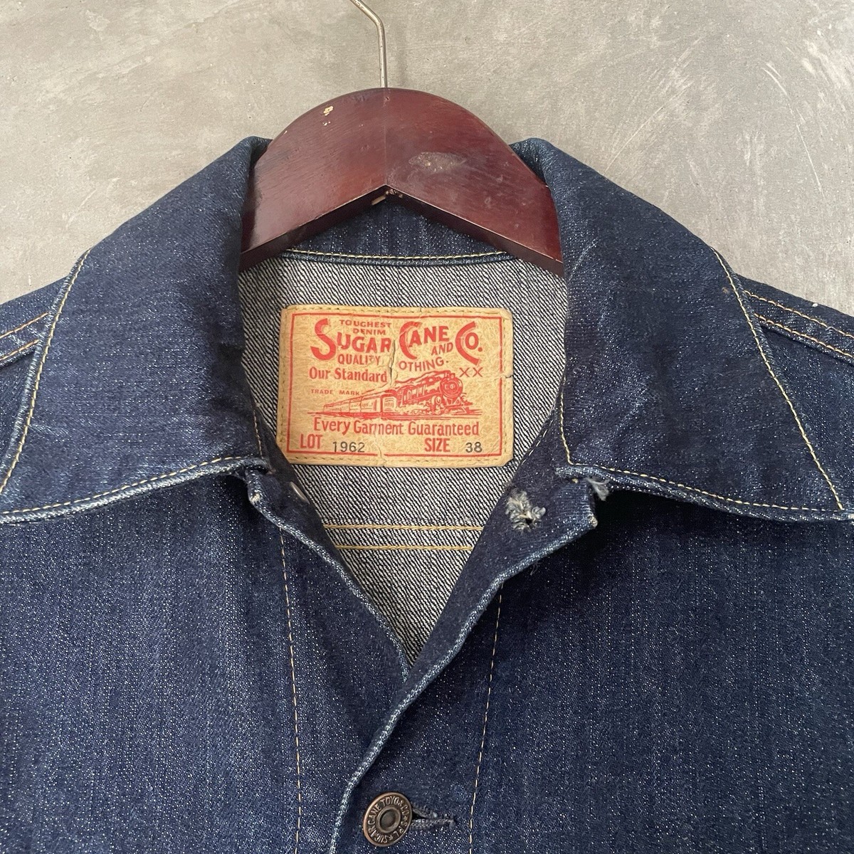 Sugarcane 14.25Oz Denim Trucker Jckt Type 3 Model 1962 Repro Sugarcane 14.25Oz Denim Trucker Jckt Type 3 Model 1962 Repro