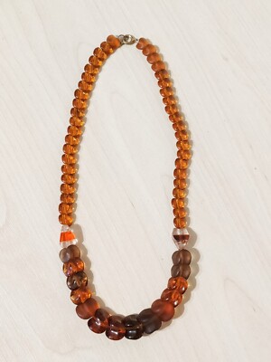 Rare Amber Necklace and other USSR stones from the 70s.
