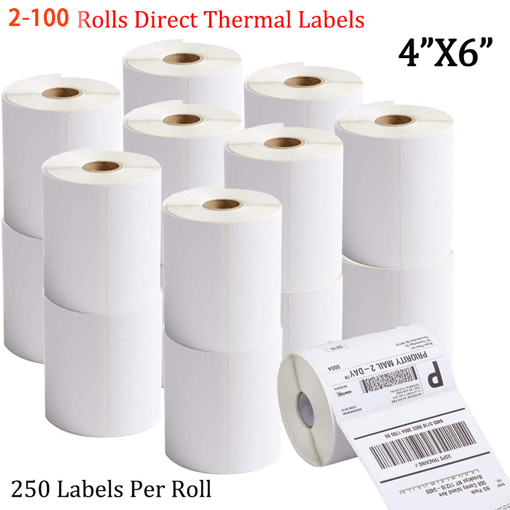 2100 Rolls 4x6 Direct Thermal Shipping Labels For Zebra 2844 ZP450 ZP500 Eltron eBay