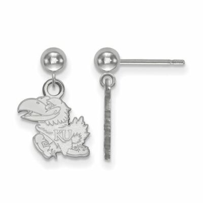 SS Univ of Kansas Jayhawk Ohrhänger Kugel Ohrstecker