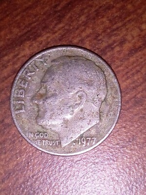 1977 D Dime ''W'' on Rim & Double S ERROR Coin