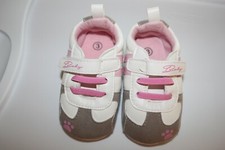 Baby Girl Size 3 Pink and White Sneakers