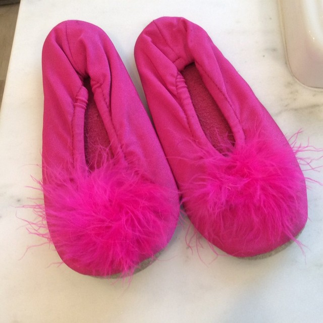 marabou slippers flat
