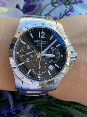 Longines Conquest Column Weel Chronograph Automatic Mens 41mm