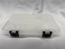 Plano 3650N Fishing Tackle Box Container Clear Case with Dividers Made In USA 