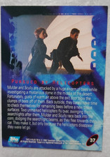 topps The X-FILES Trading Card PURSUED BY HELICOPTERS No. 37 Used