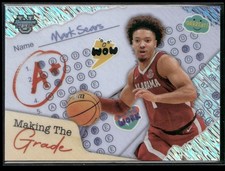 2024-25 Bowman's Best University #MG-15 Mark Sears Making the Grade Shimmer