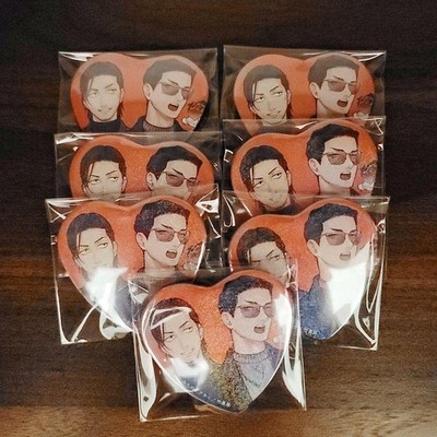QpaLAND Michinoku Atami Mini Heart Can Badges 7Piece Set, U.S. Seller,