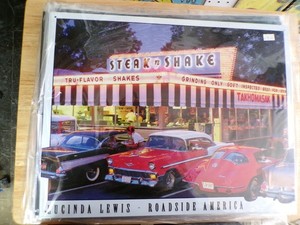Steak &Shake Tin Sign NIB