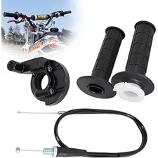 7/8"/22mm Handlebar, Hand Grips with 34.3‘’ Throttle Cable Housing Set for Dir