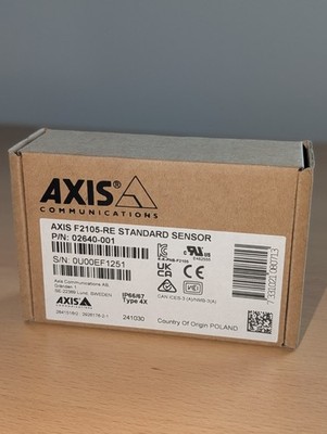 Axis F2105-RE Standard Sensor Unit   1080p   IP69K   02640-001   NEU