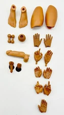 MIXED LOT OF 19 PARTS FOR PHICEN 1/6 MALE SUPER FLEXIBLE ACTION FIGURE