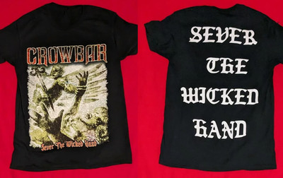 CROWBAR Band Sever The Wicked Hand Heavy Cotton All Size Black T Shirt AG228