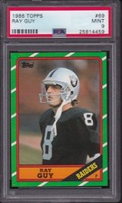 1986 TOPPS #69 RAY GUY PSA 9 MINT RAIDERS FOOTBALL