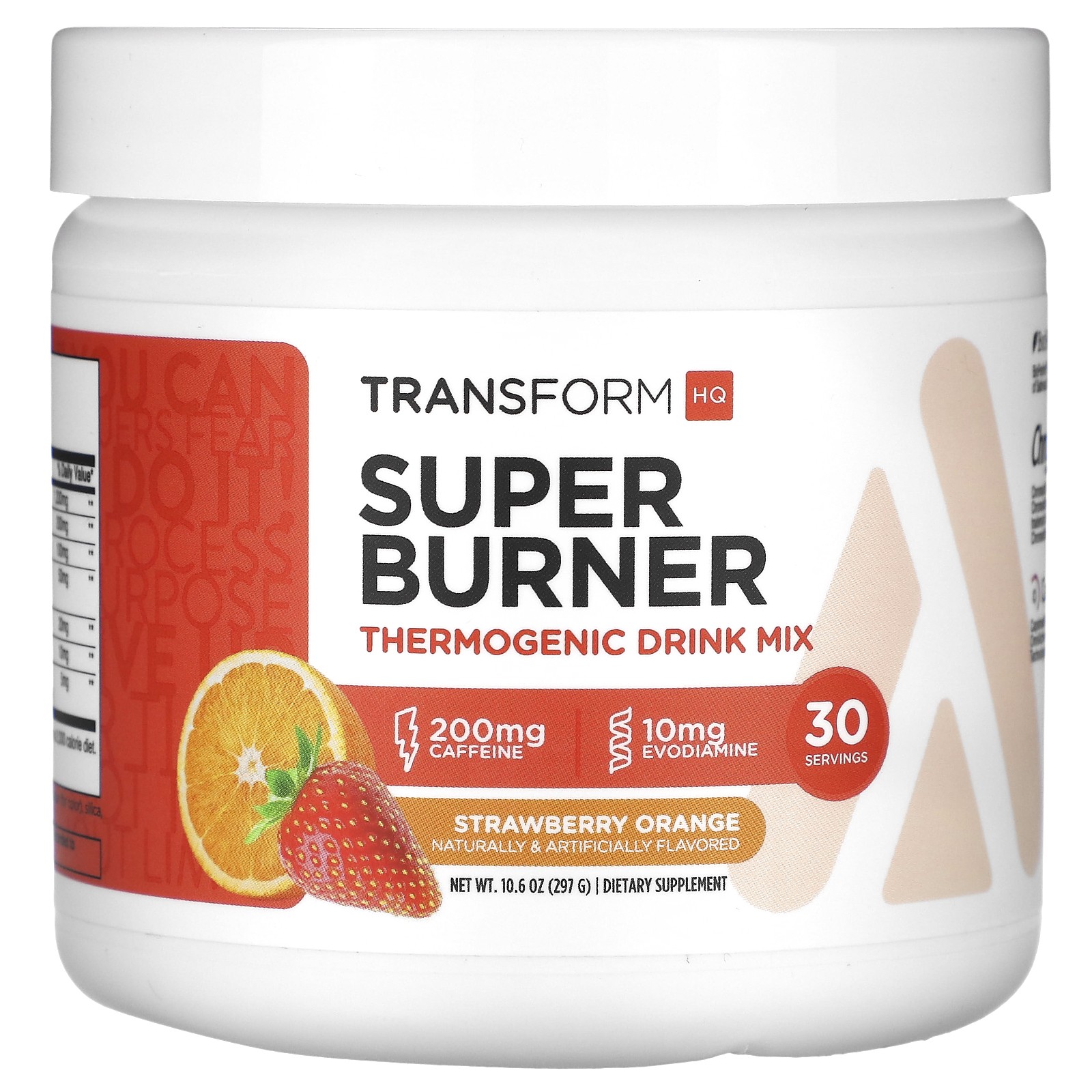 Super Burner, смесь термогенных напитков, Клубнично-апельси, 10,6 унции (297 г)