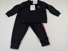 Jordan Black Red Jogging Suit Pants Jacket Size 12M